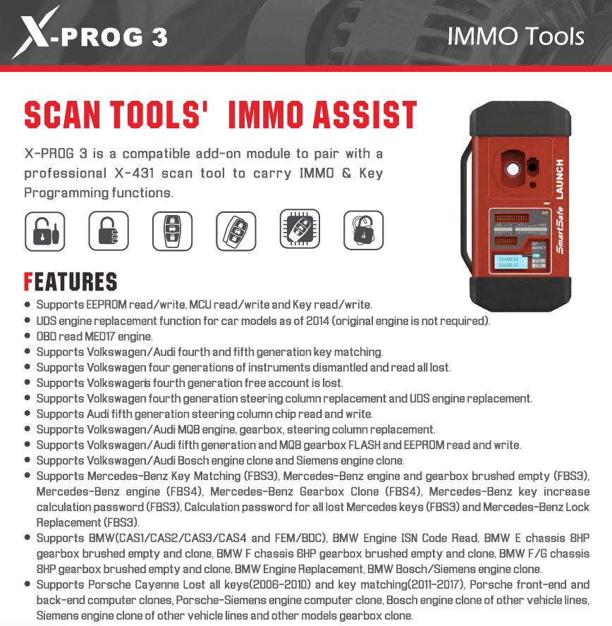 launch x432-prog-3 features